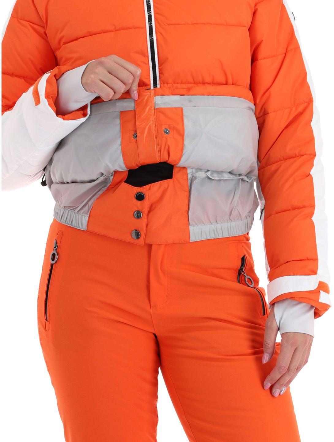 Luhta, Karhutunturi chaqueta de esquí mujeres Orange blanco, naranja 