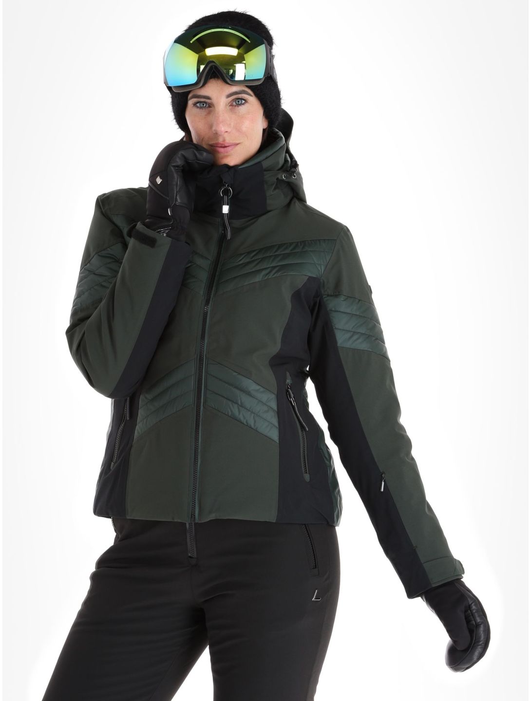 Luhta, Karravaara chaqueta de esquí mujeres Dark Green negro, verde 