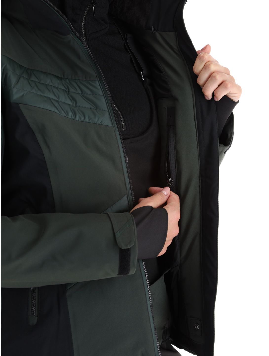 Luhta, Karravaara chaqueta de esquí mujeres Dark Green negro, verde 