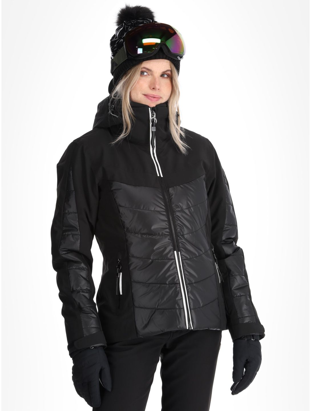 Luhta, Kitinen chaqueta de esquí mujeres Black negro 