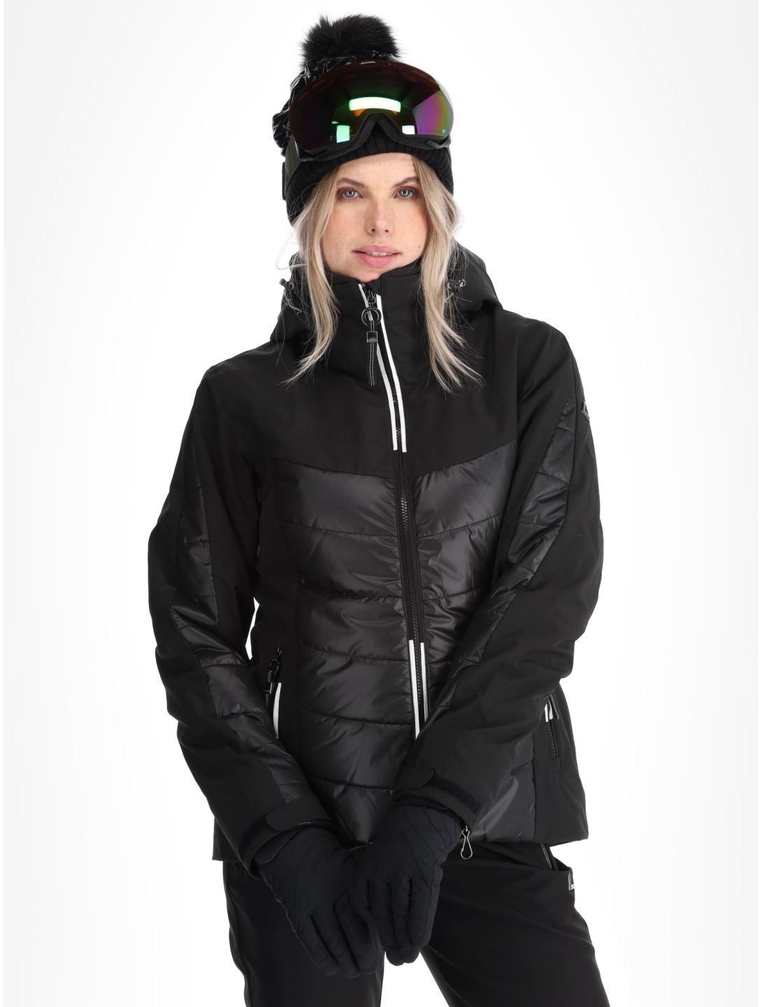 Luhta, Kitinen chaqueta de esquí mujeres Black negro 