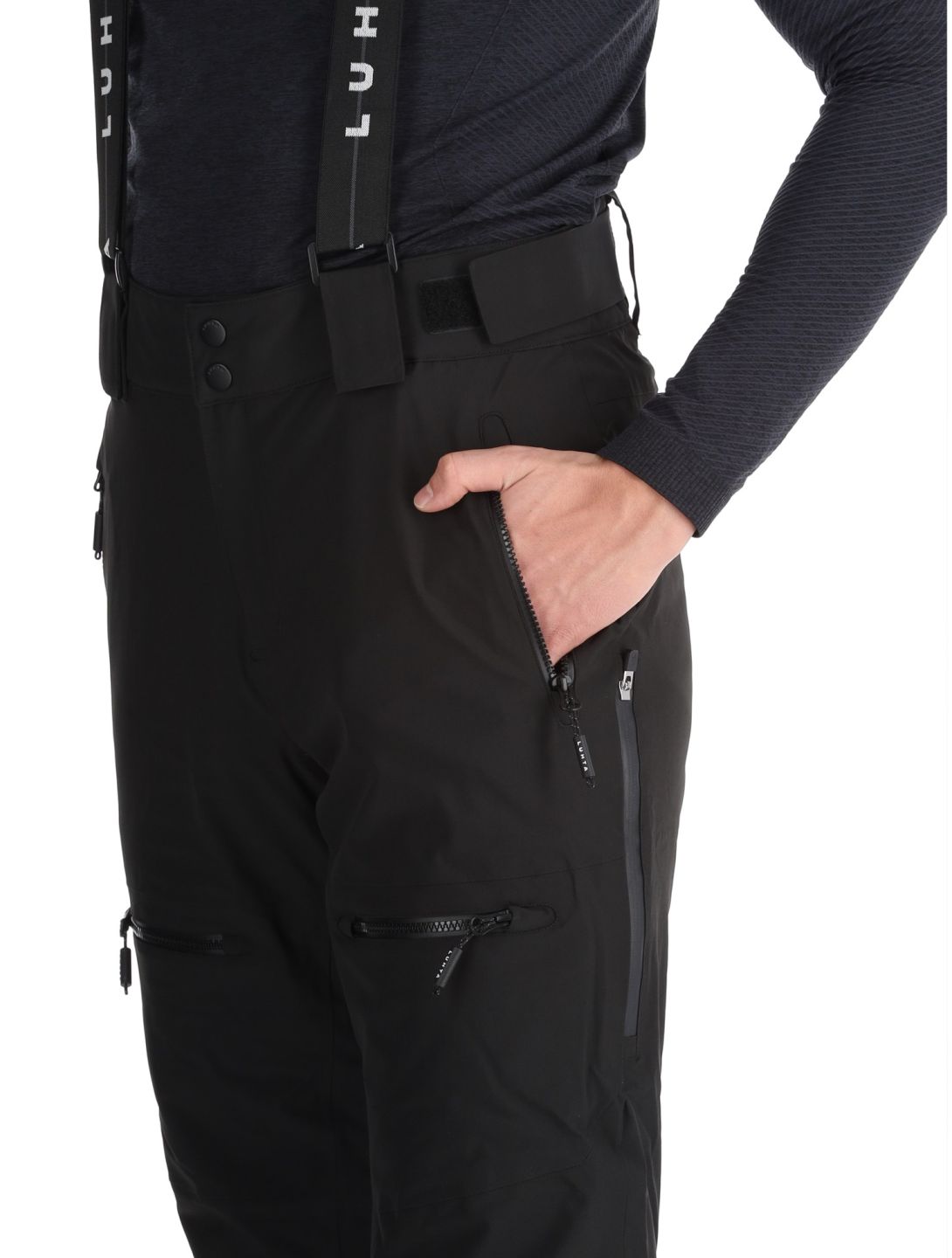 Luhta, Kovero pantalones de esquí hombres Black negro 