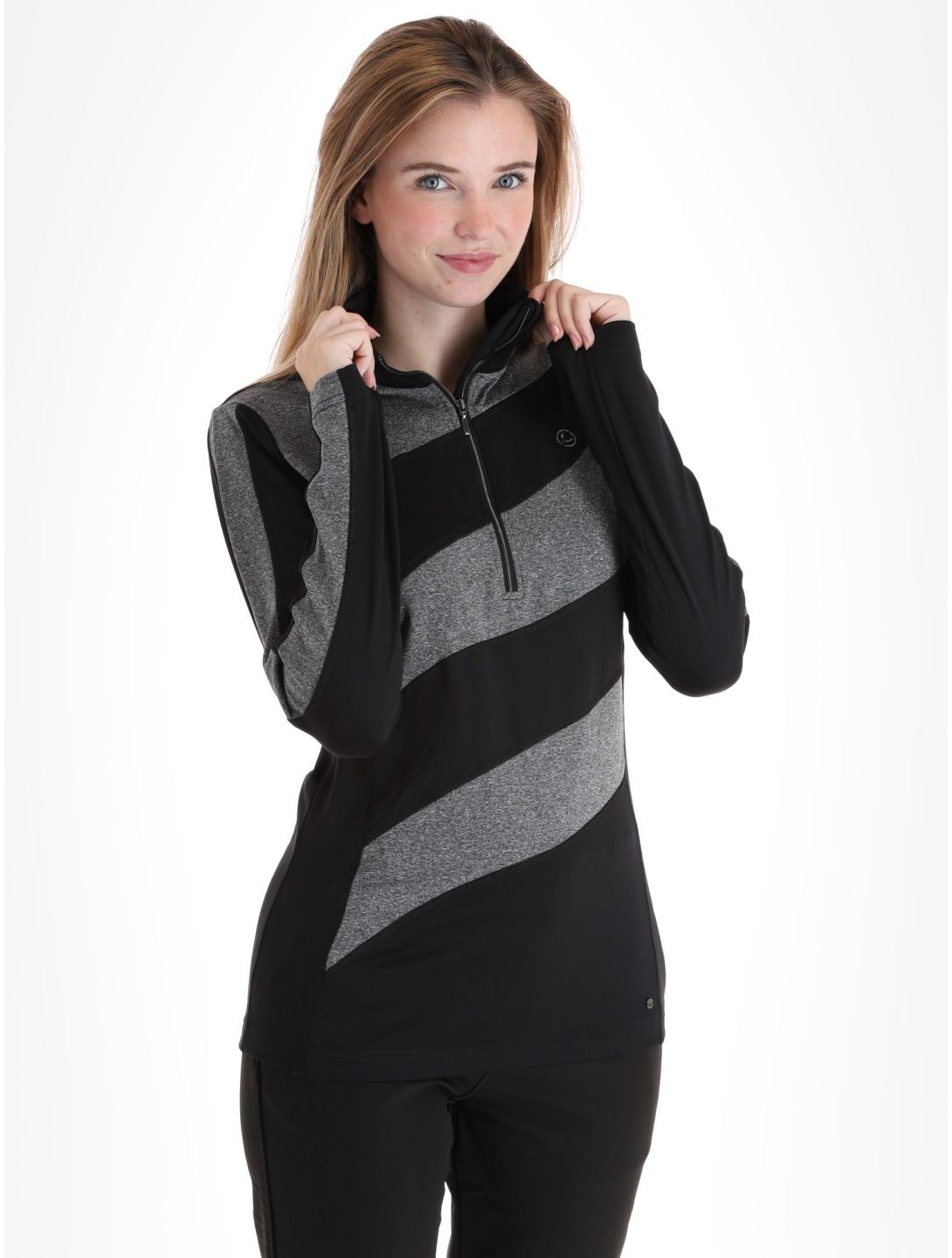 Luhta, Kuusa jersey mujeres Black gris, negro 