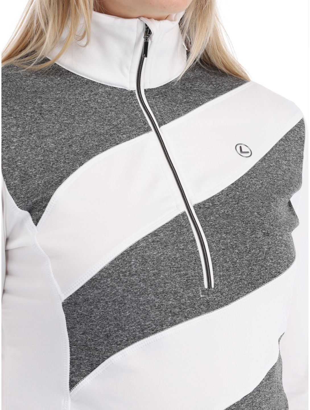 Luhta, Kuusa jersey mujeres Optic White blanco, gris 