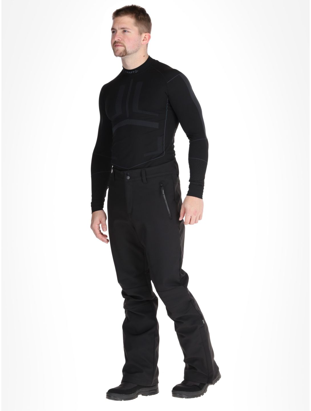 Luhta, Kuusamo pantalones de esquí softshell hombres Black negro 