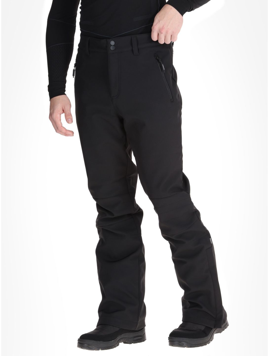 Luhta, Kuusamo pantalones de esquí softshell hombres Black negro 