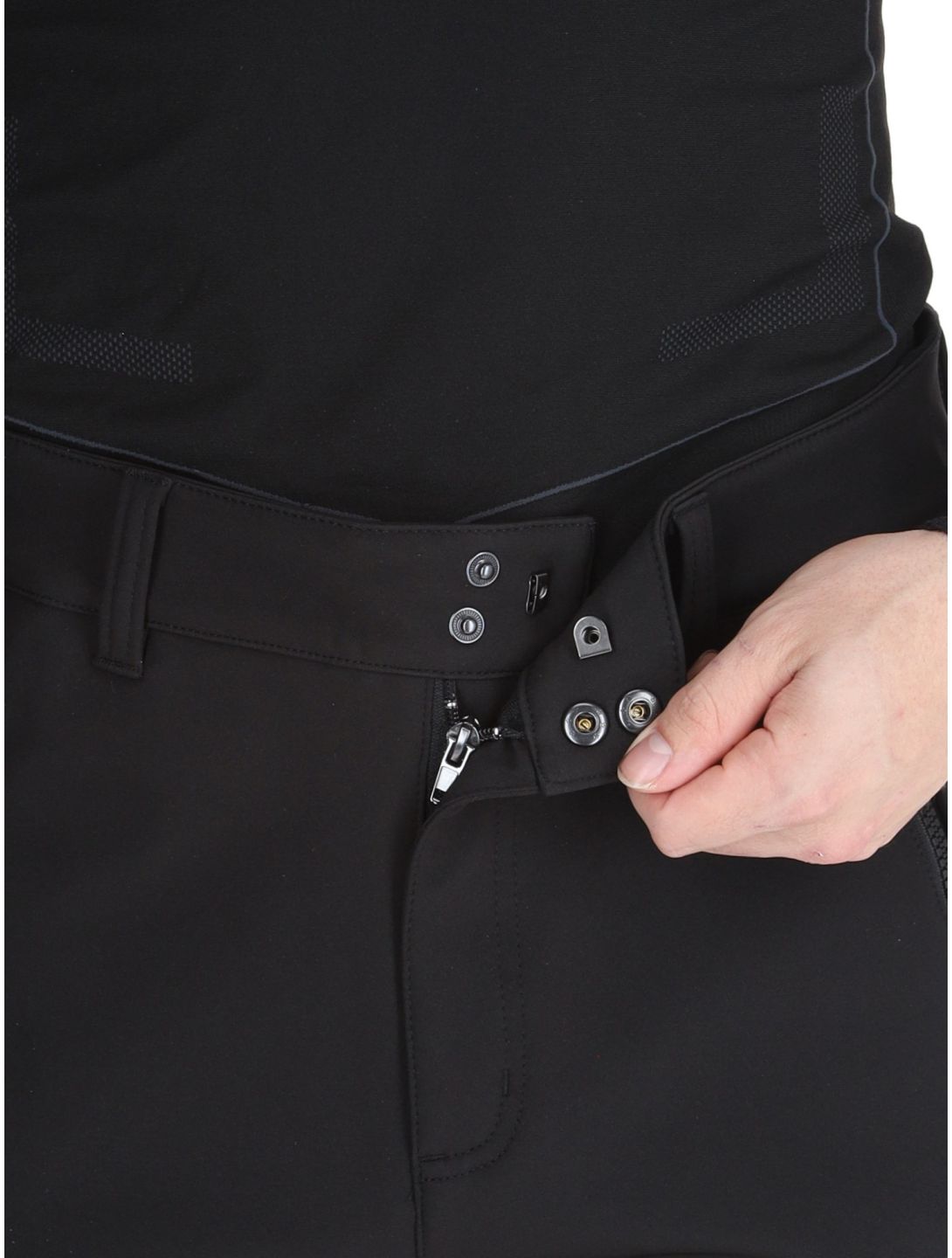 Luhta, Kuusamo pantalones de esquí softshell hombres Black negro 