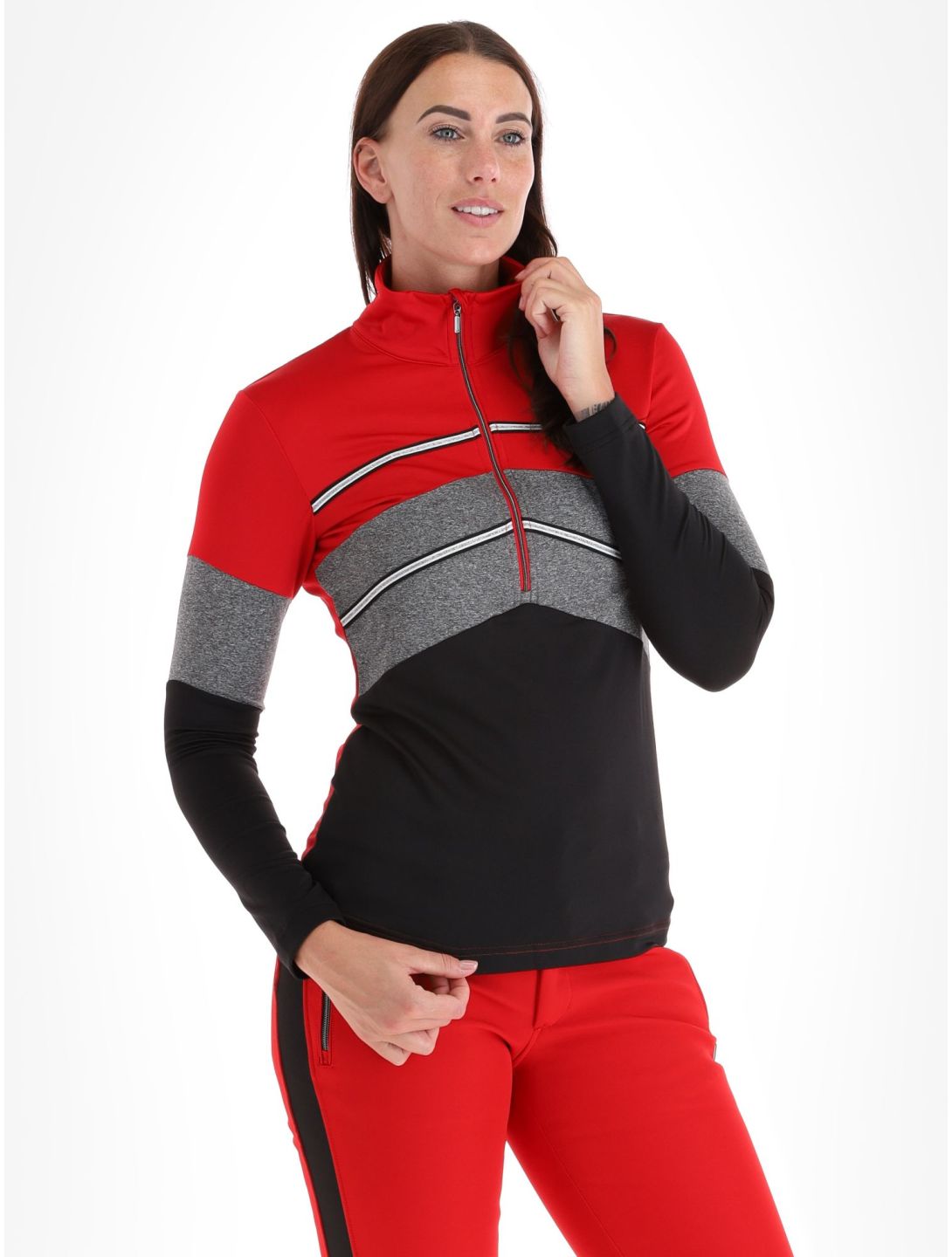 Luhta, Levi jersey mujeres Cranberry gris, negro, rojo 