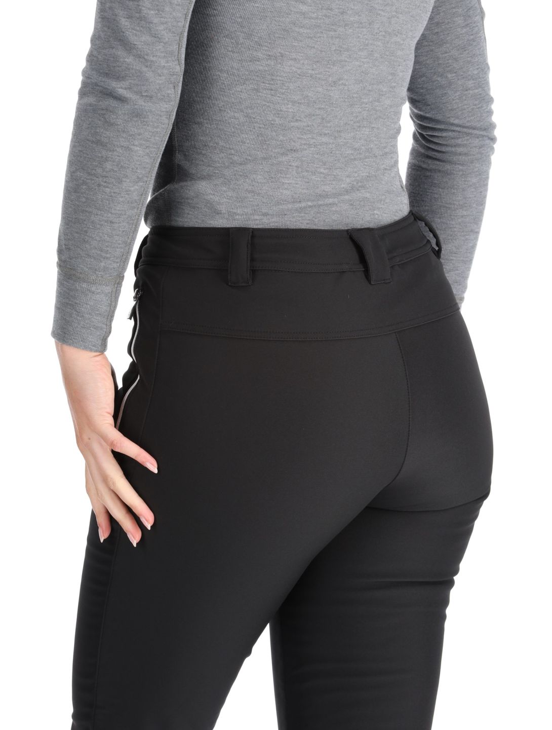 Luhta, Erottaja pantalones de esquí softshell mujeres Black negro 