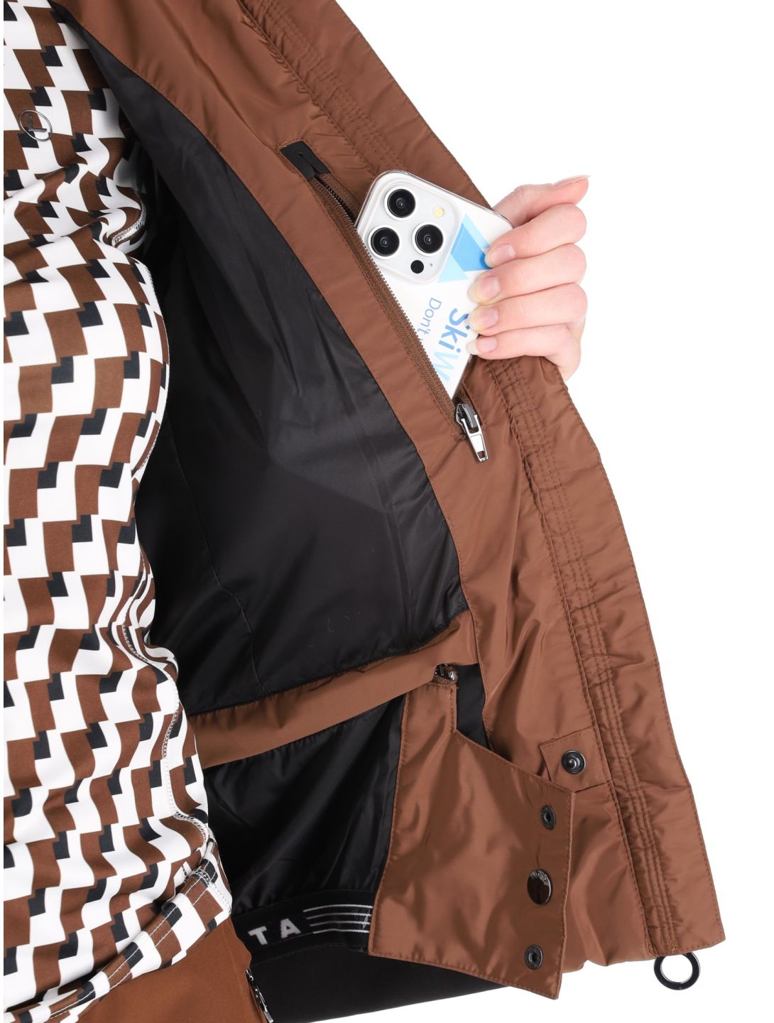 Luhta, Halhola chaqueta de esquí mujeres Chocolat marrón 