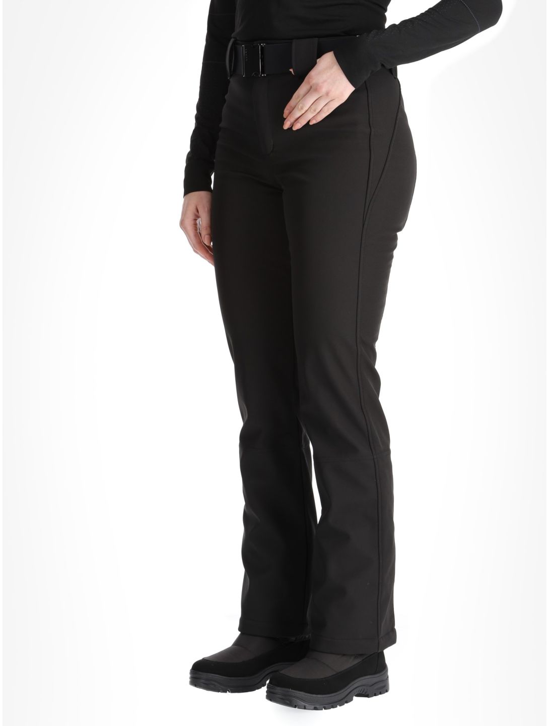 Luhta, Luhta Joensuu pantalones de esquí softshell mujeres Black negro 