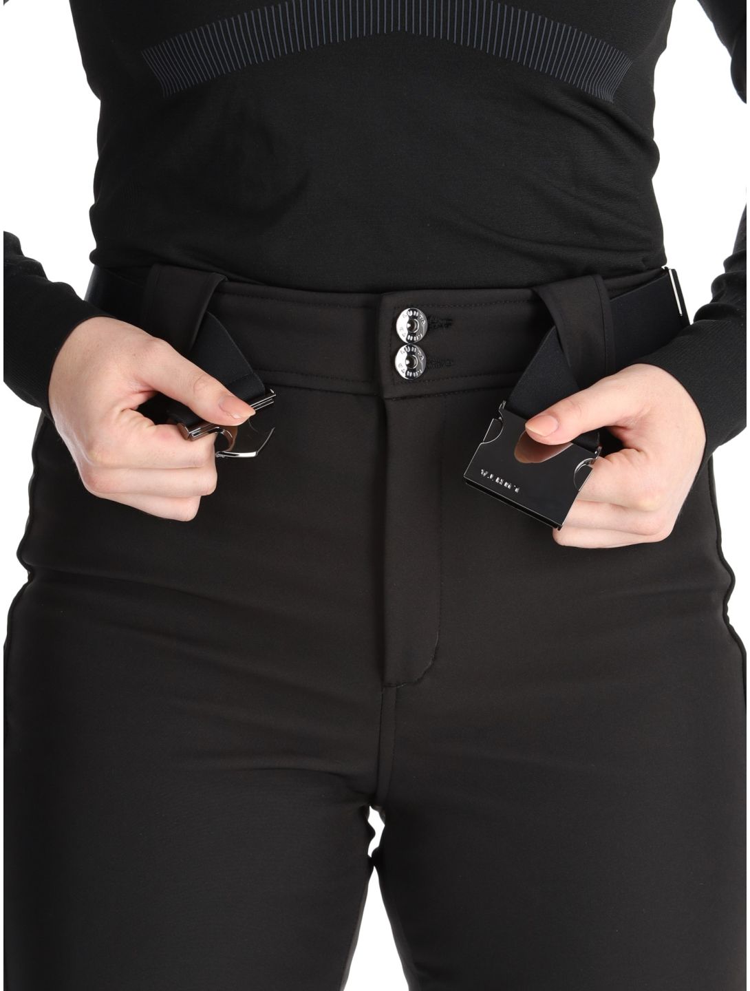 Luhta, Luhta Joensuu pantalones de esquí softshell mujeres Black negro 