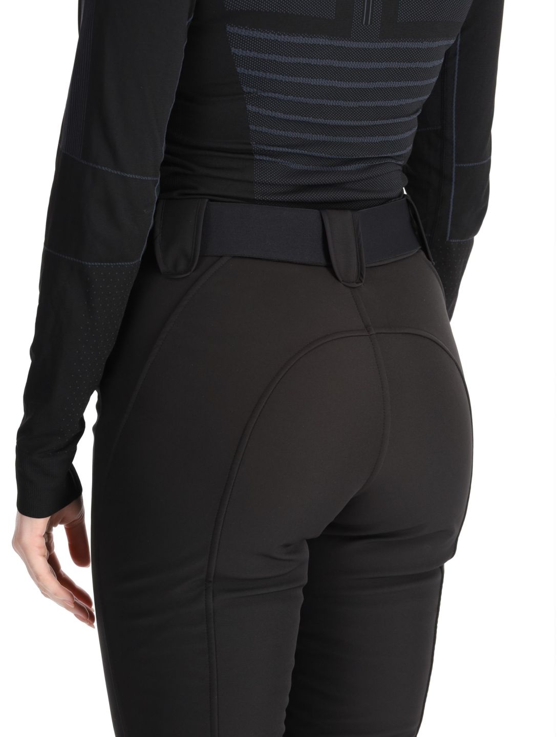 Luhta, Luhta Joensuu pantalones de esquí softshell mujeres Black negro 