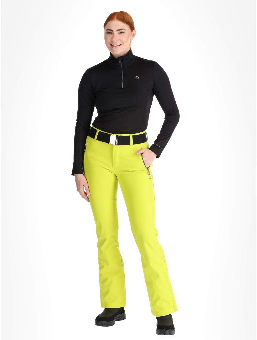 Luhta, Joentaus pantalones de esquí softshell mujeres Aloe verde 