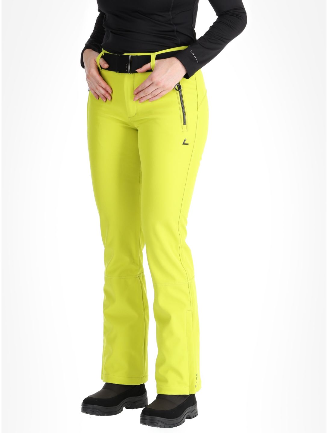 Luhta, Joentaus pantalones de esquí softshell mujeres Aloe verde 