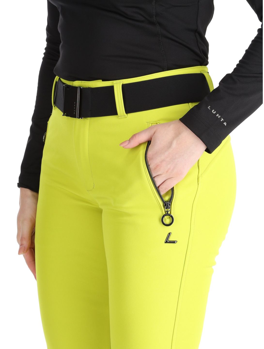 Luhta, Joentaus pantalones de esquí softshell mujeres Aloe verde 