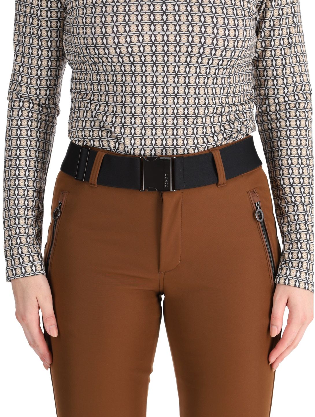 Luhta, Joentaus pantalones de esquí softshell mujeres Chocolat marrón 