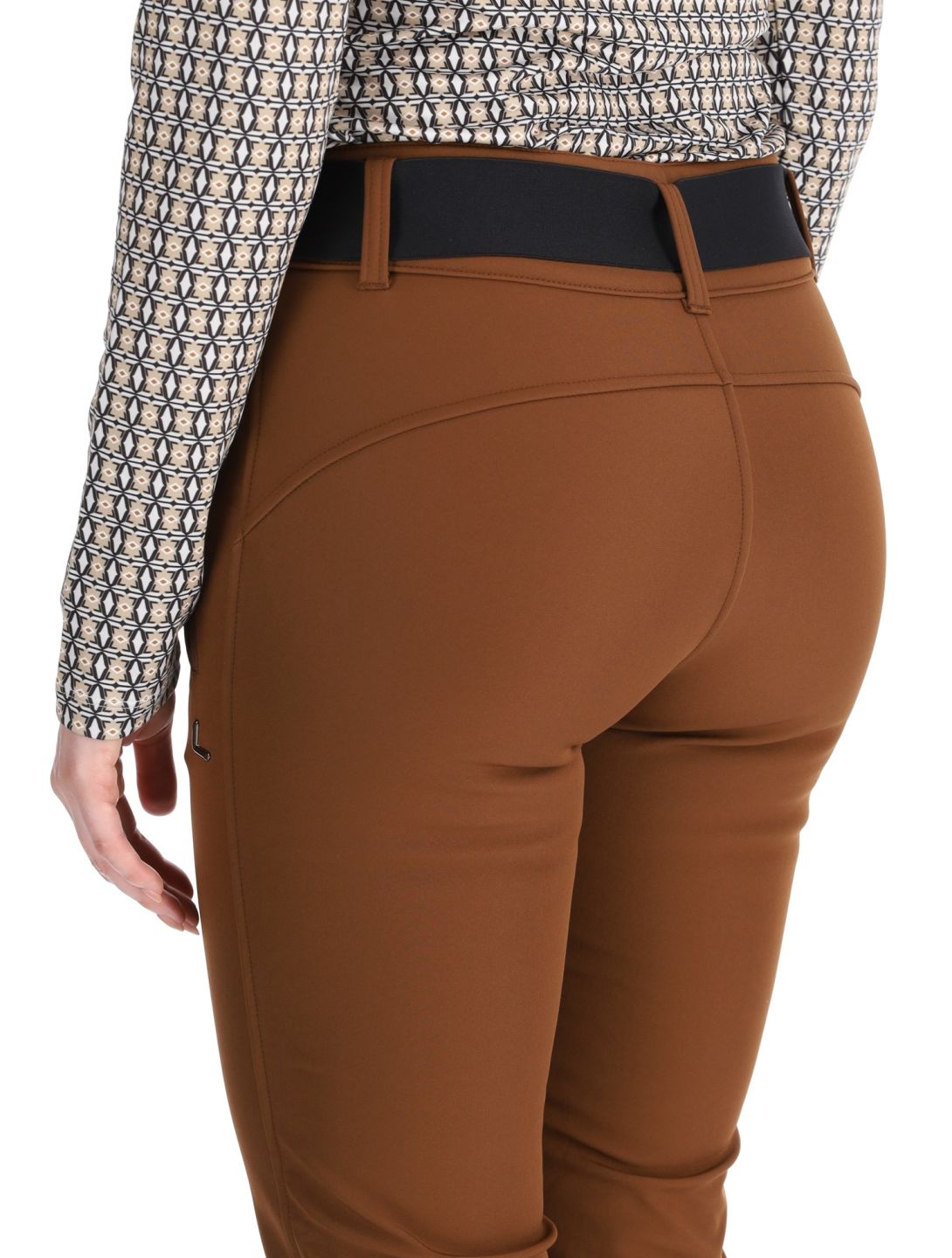 Luhta, Joentaus pantalones de esquí softshell mujeres Chocolat marrón 