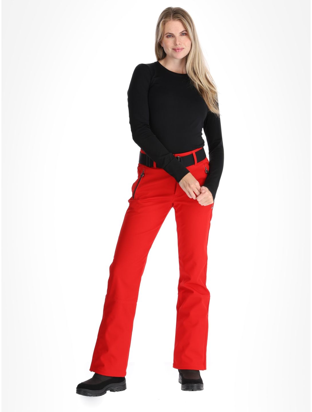 Luhta, Joentaus pantalones de esquí softshell mujeres Cranberry rojo 