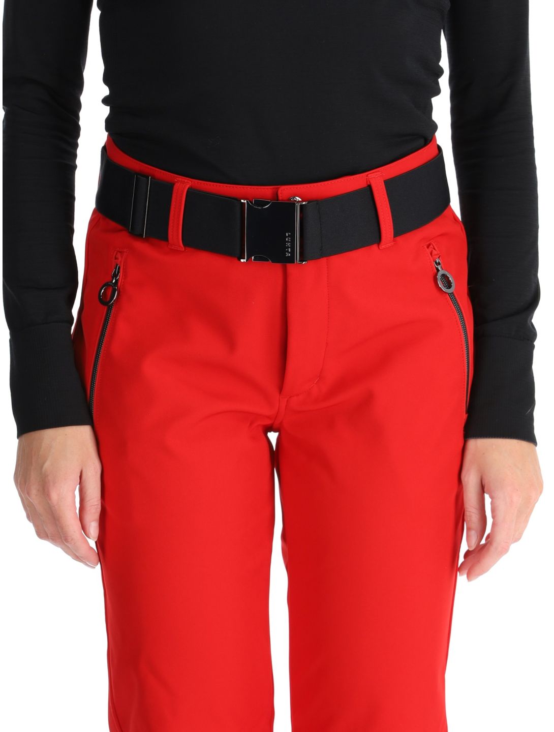 Luhta, Joentaus pantalones de esquí softshell mujeres Cranberry rojo 