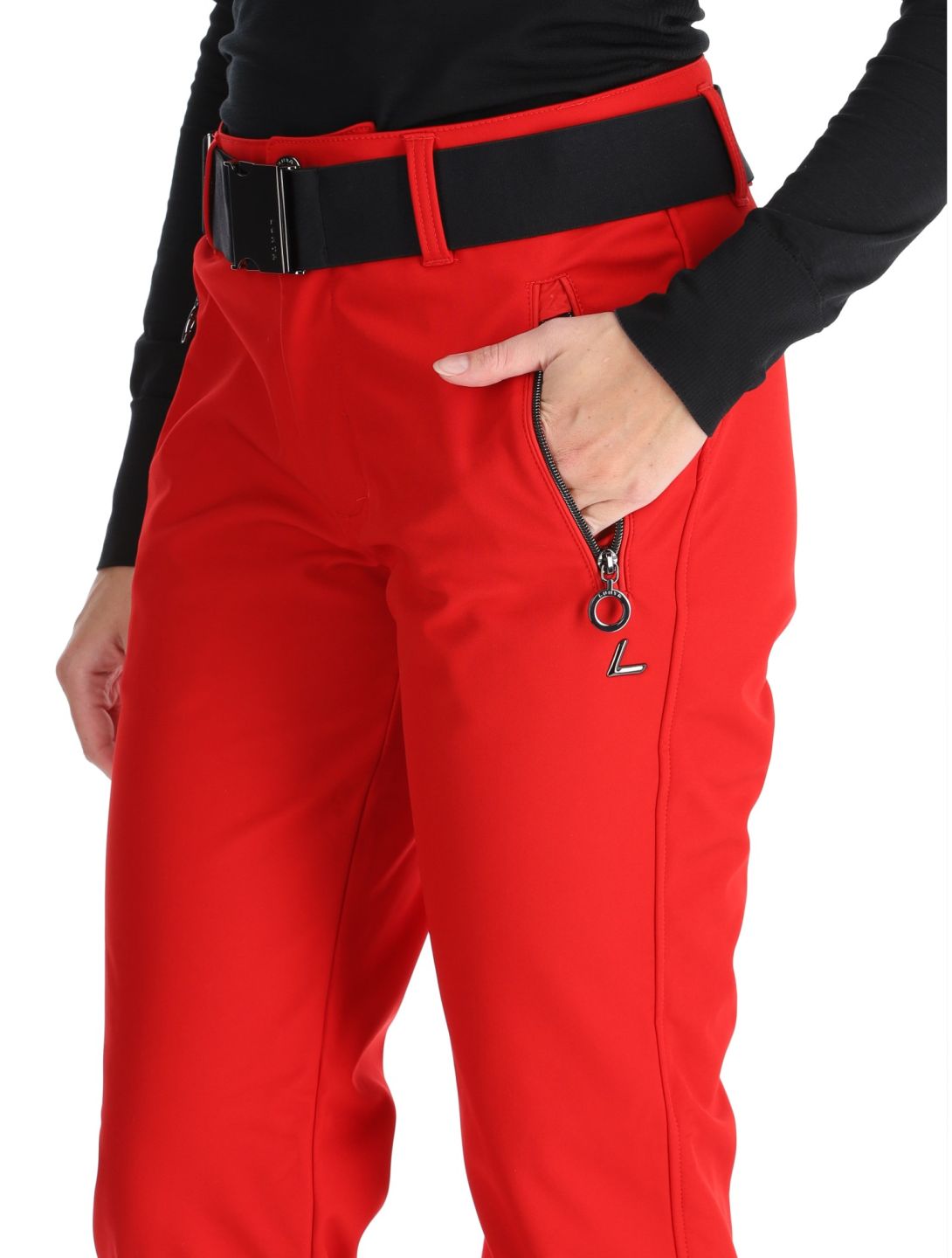 Luhta, Joentaus pantalones de esquí softshell mujeres Cranberry rojo 