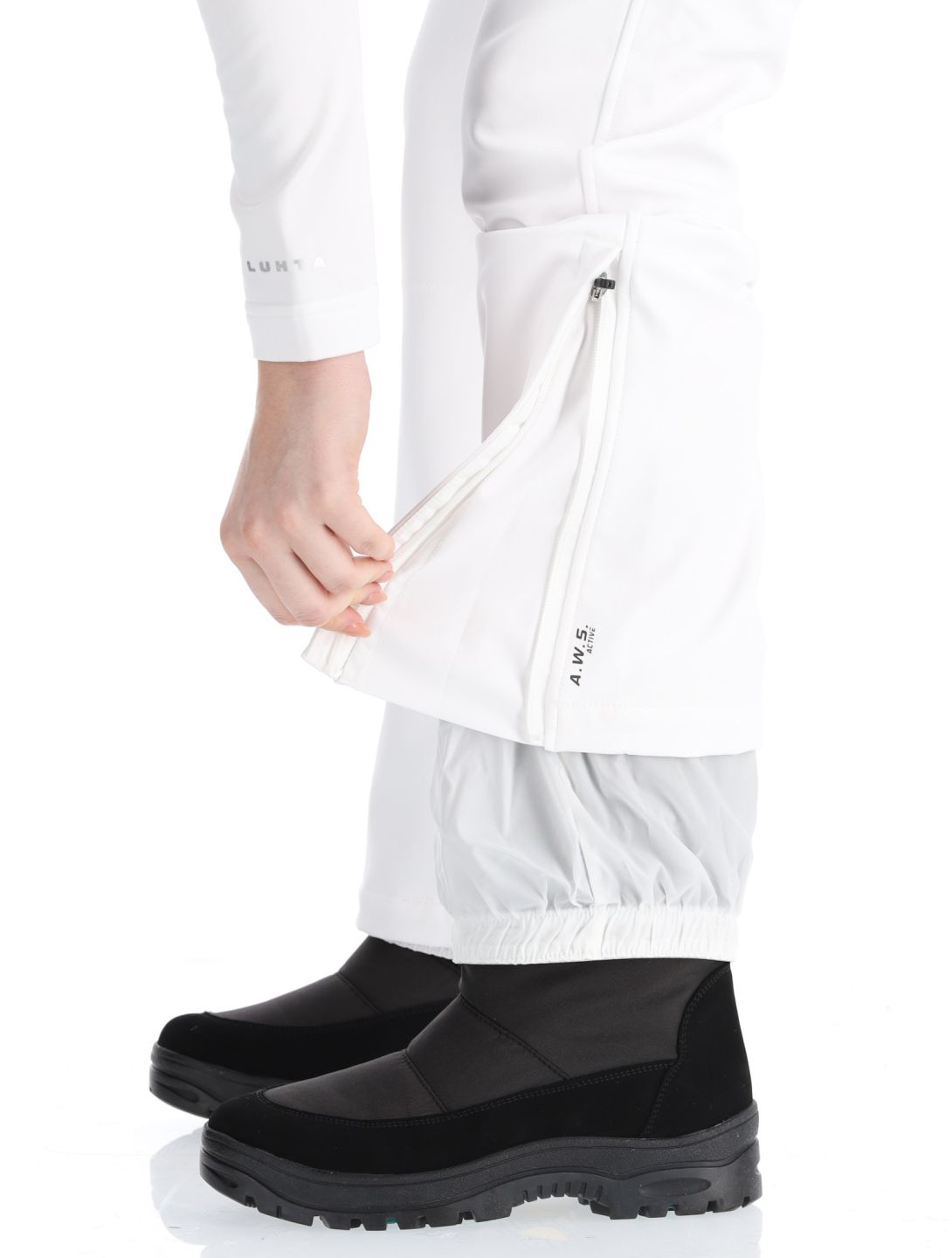 Luhta, Joentaus pantalones de esquí softshell mujeres Optic White blanco 