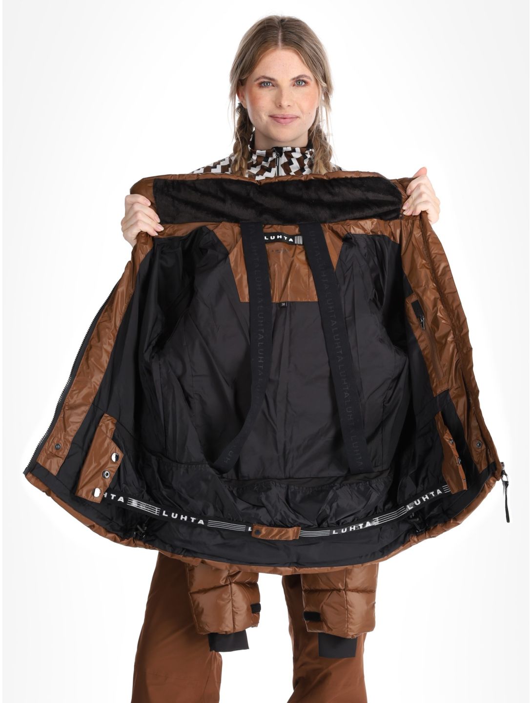 Luhta, Kallunki chaqueta de esquí mujeres Chocolat marrón 