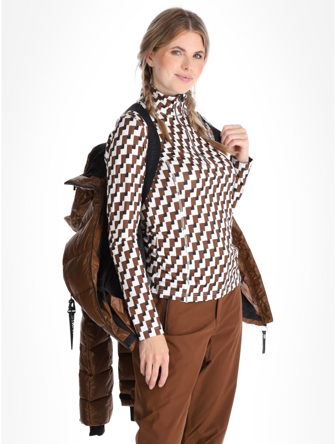 Luhta, Kallunki chaqueta de esquí mujeres Chocolat marrón 