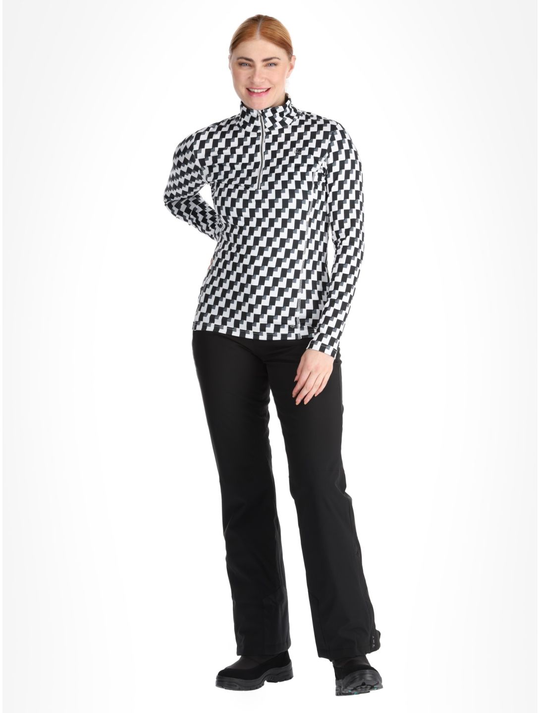 Luhta, Karstula jersey mujeres Black / White blanco, negro 