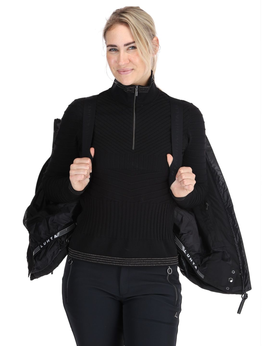 Luhta, Kiistala chaqueta de esquí mujeres Black negro 