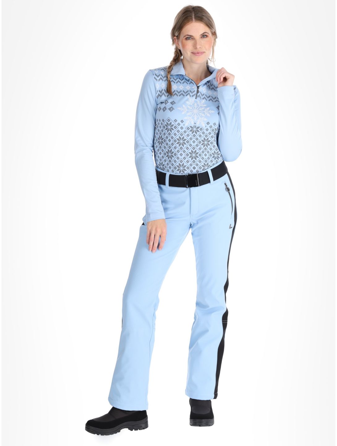 Luhta, Reututunturi pantalones de esquí softshell mujeres Light Blue azul 