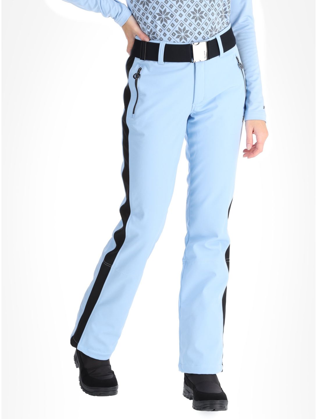 Luhta, Reututunturi pantalones de esquí softshell mujeres Light Blue azul 