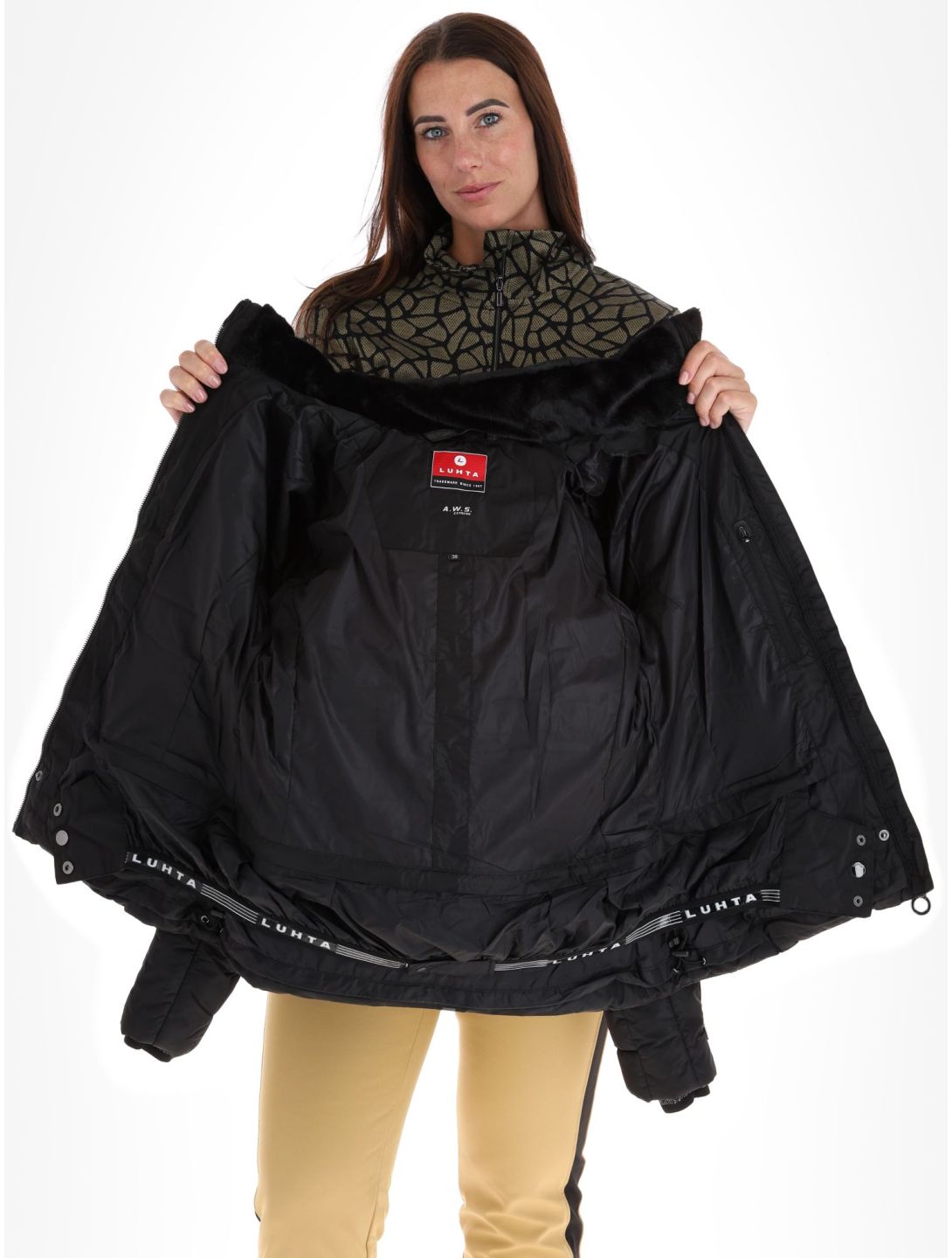 Luhta, Sammaltunturi chaqueta de esquí mujeres Black negro 