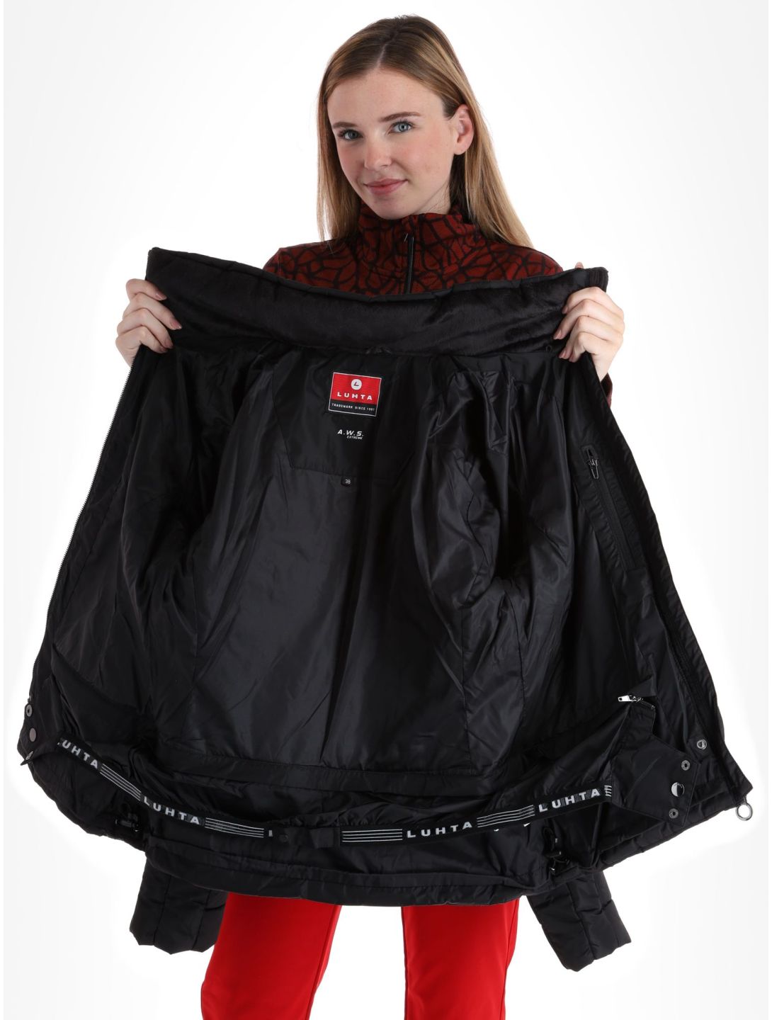 Luhta, Skalluvaara chaqueta de esquí mujeres Black negro 