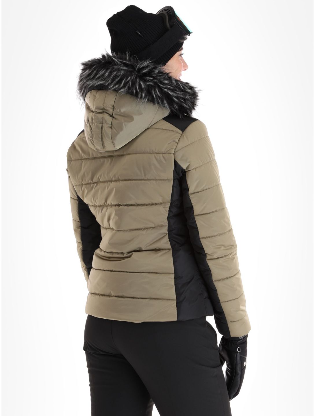 Luhta, Skalluvaara chaqueta de esquí mujeres Cafe Au Lait beige, negro 