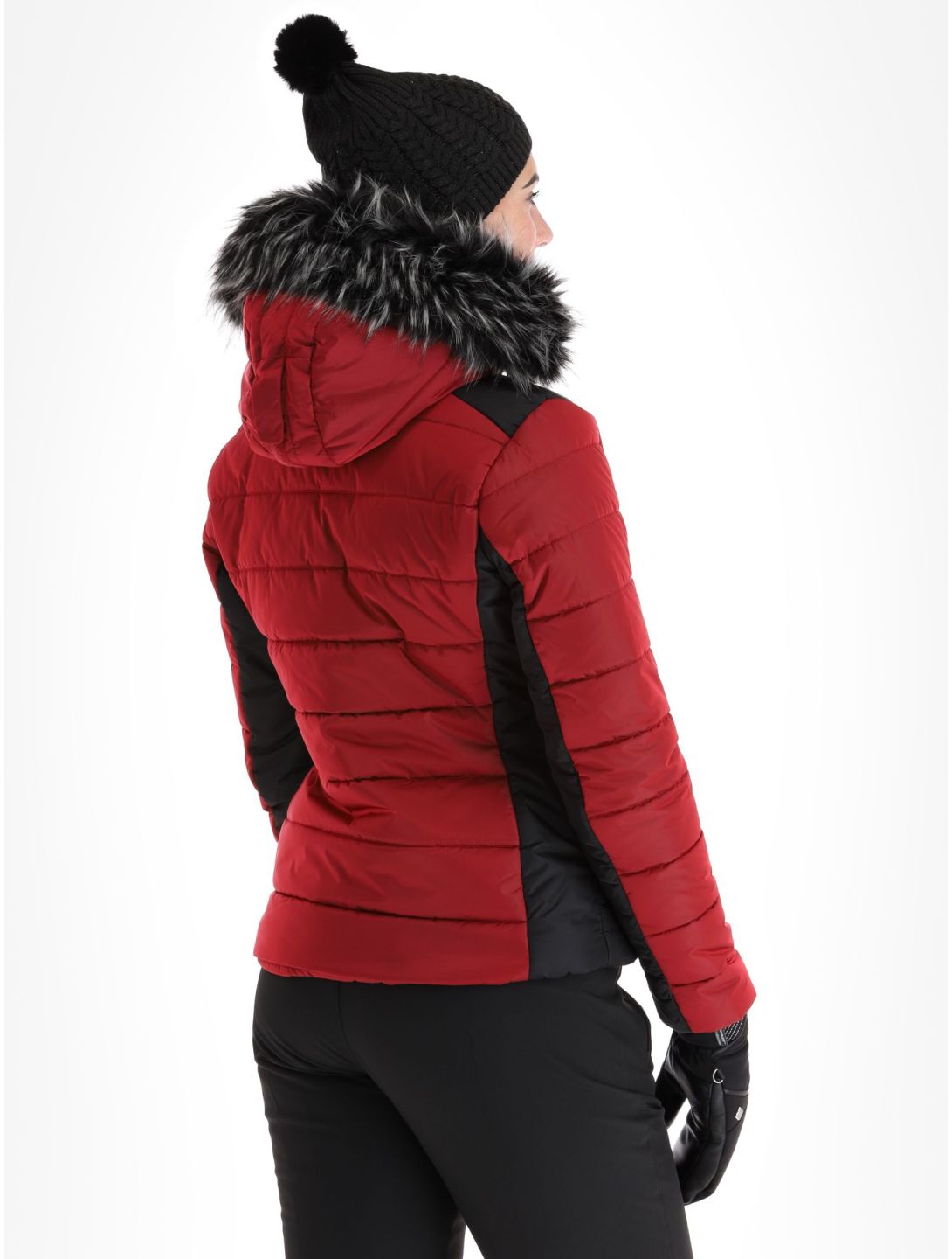 Luhta, Skalluvaara chaqueta de esquí mujeres Cranberry negro, rojo 