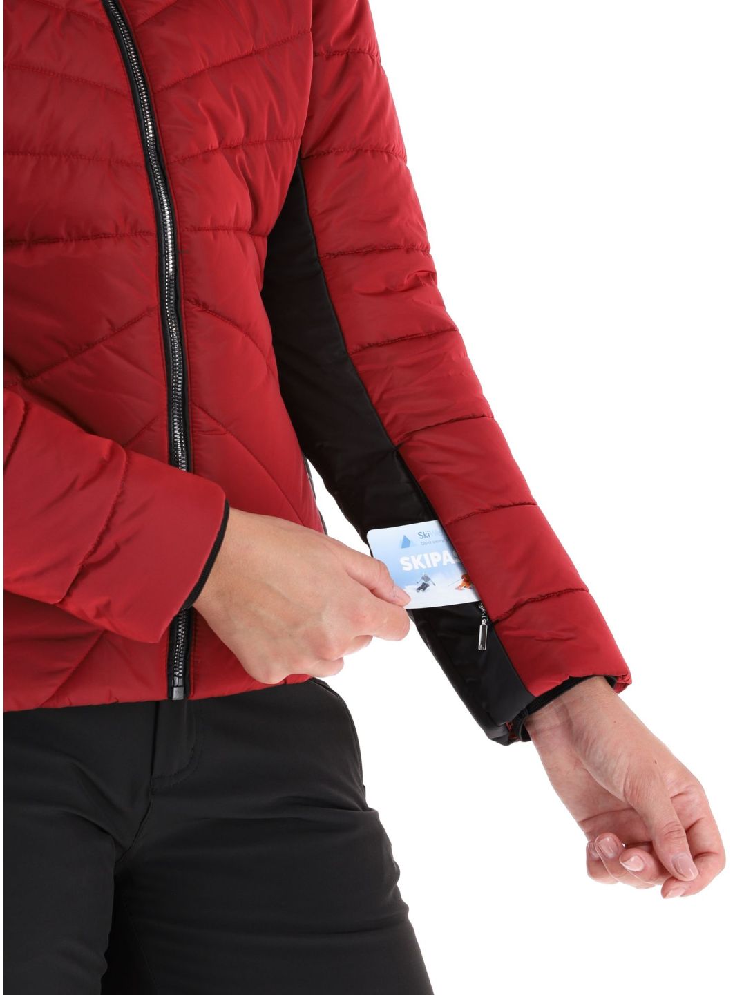 Luhta, Skalluvaara chaqueta de esquí mujeres Cranberry negro, rojo 