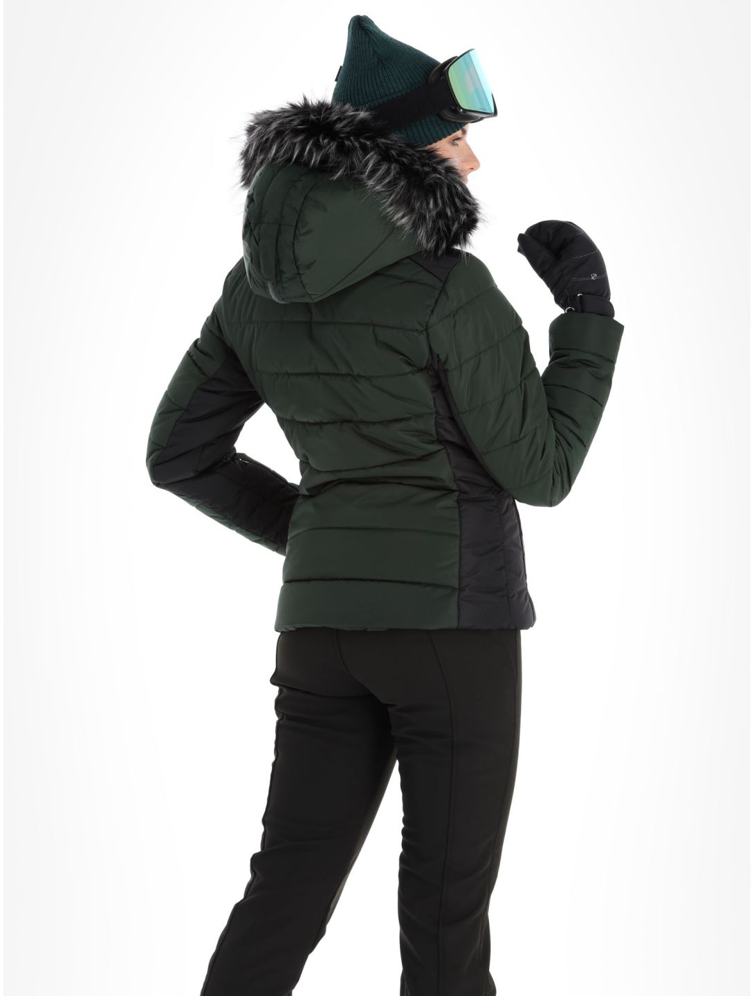 Luhta, Skalluvaara chaqueta de esquí mujeres Dark Green negro, verde 