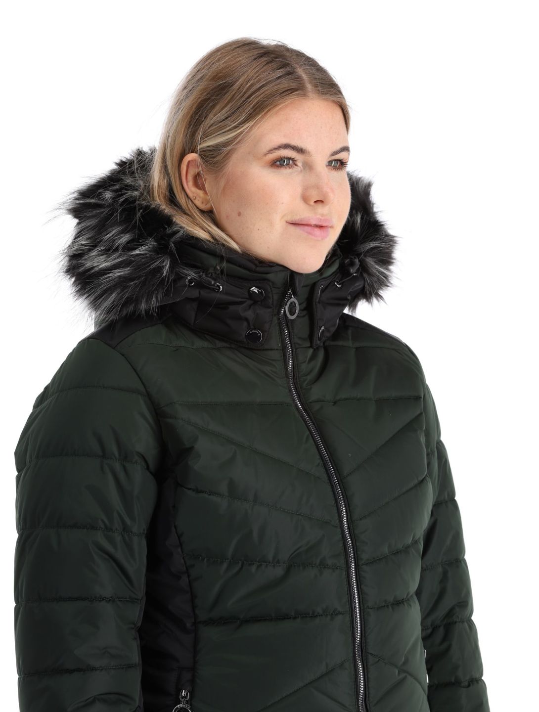 Luhta, Skalluvaara chaqueta de esquí mujeres Dark Green negro, verde 