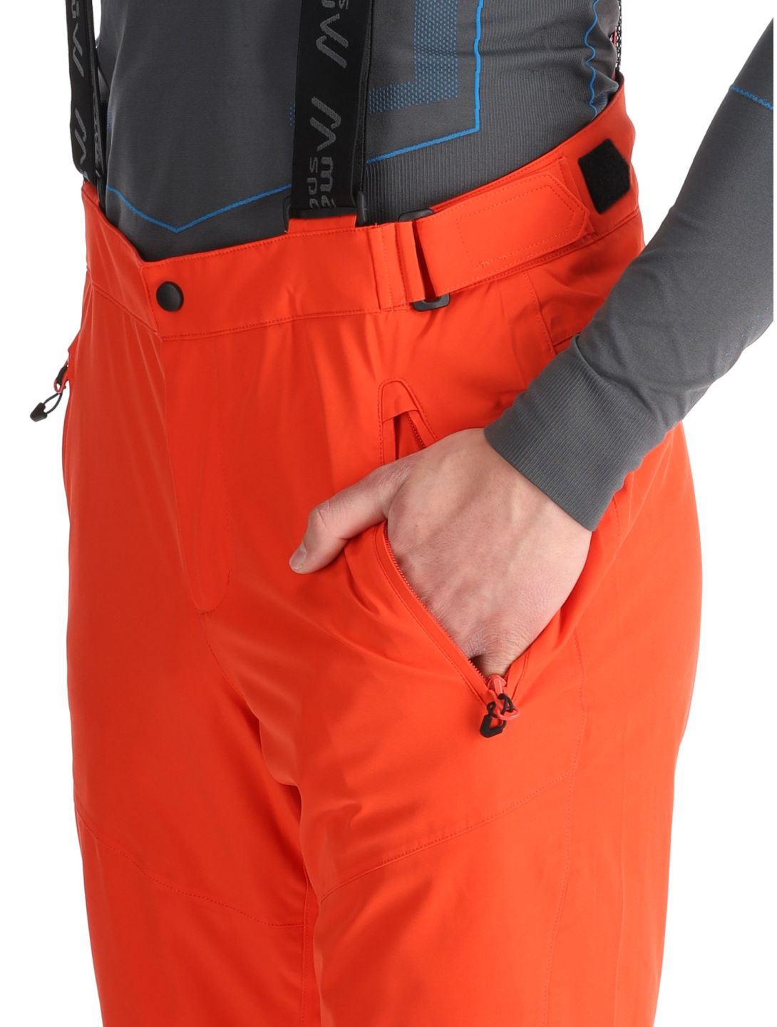 Maier Sports, Anton 2.1 pantalones de esquí hombres Paprika Flame naranja 