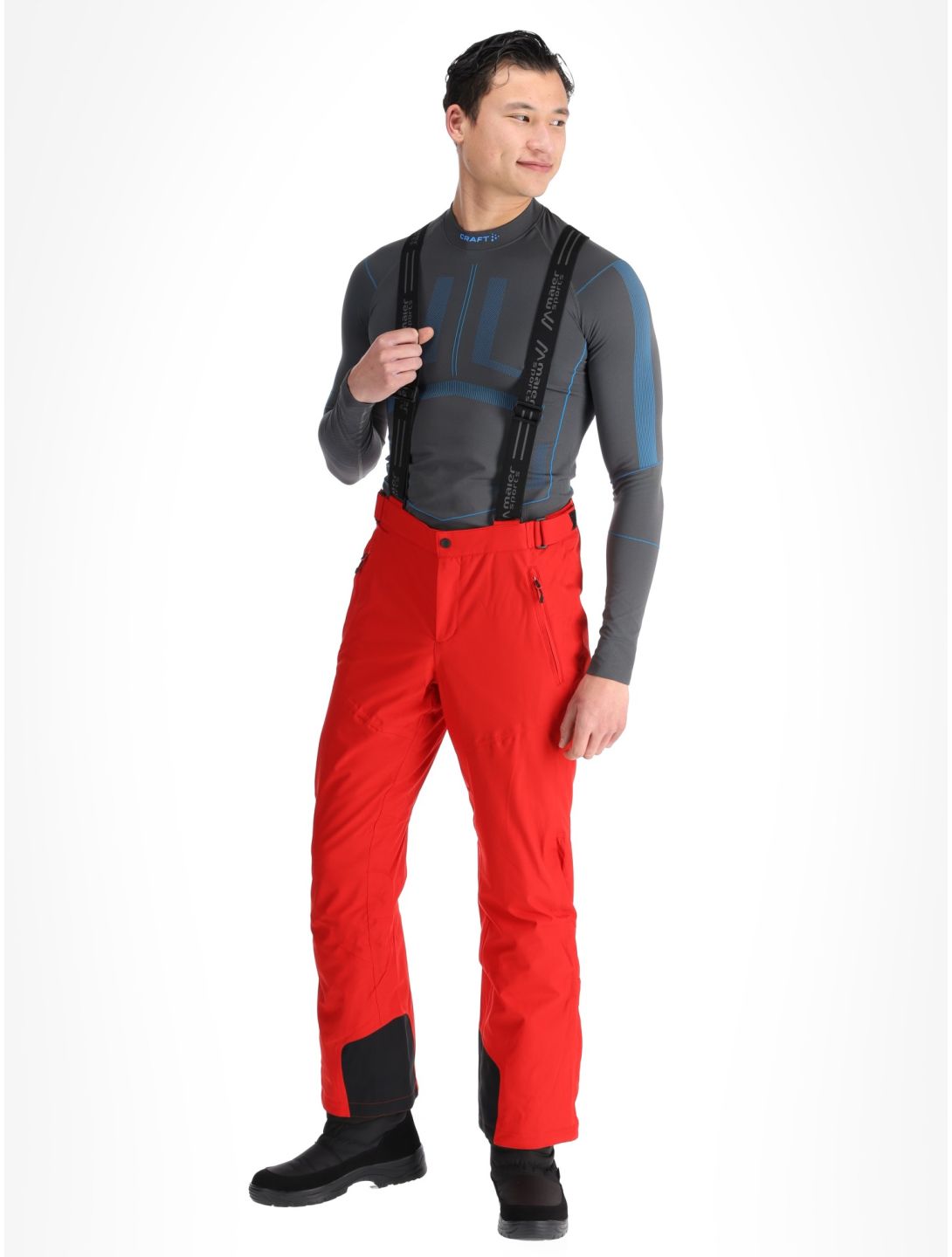 Maier Sports, Anton 2.1 pantalones de esquí hombres Salsa rojo 