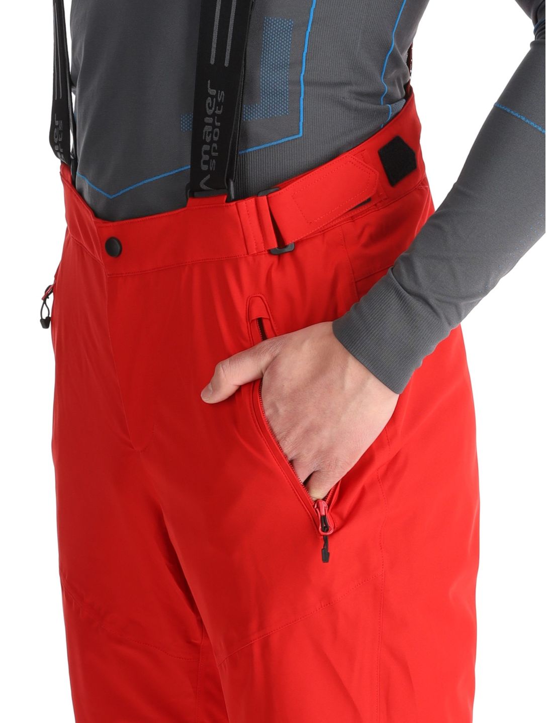 Maier Sports, Anton 2.1 pantalones de esquí hombres Salsa rojo 