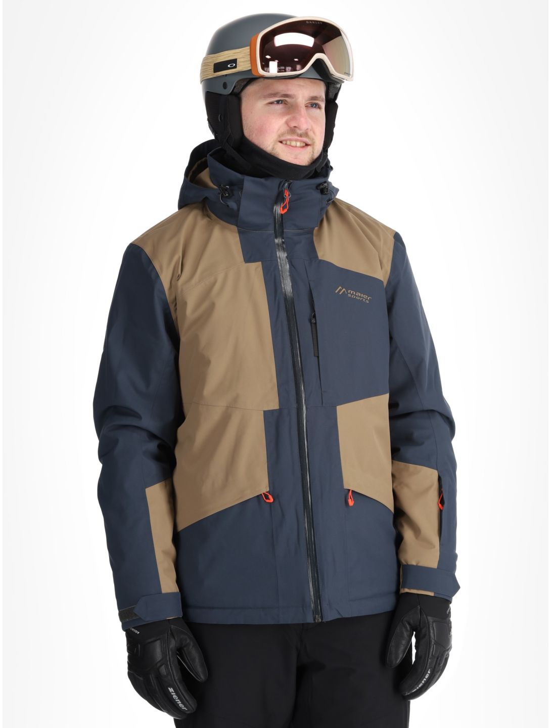 Maier Sports, Bukovel chaqueta de esquí hombres Graphite / Fawn gris, marrón 