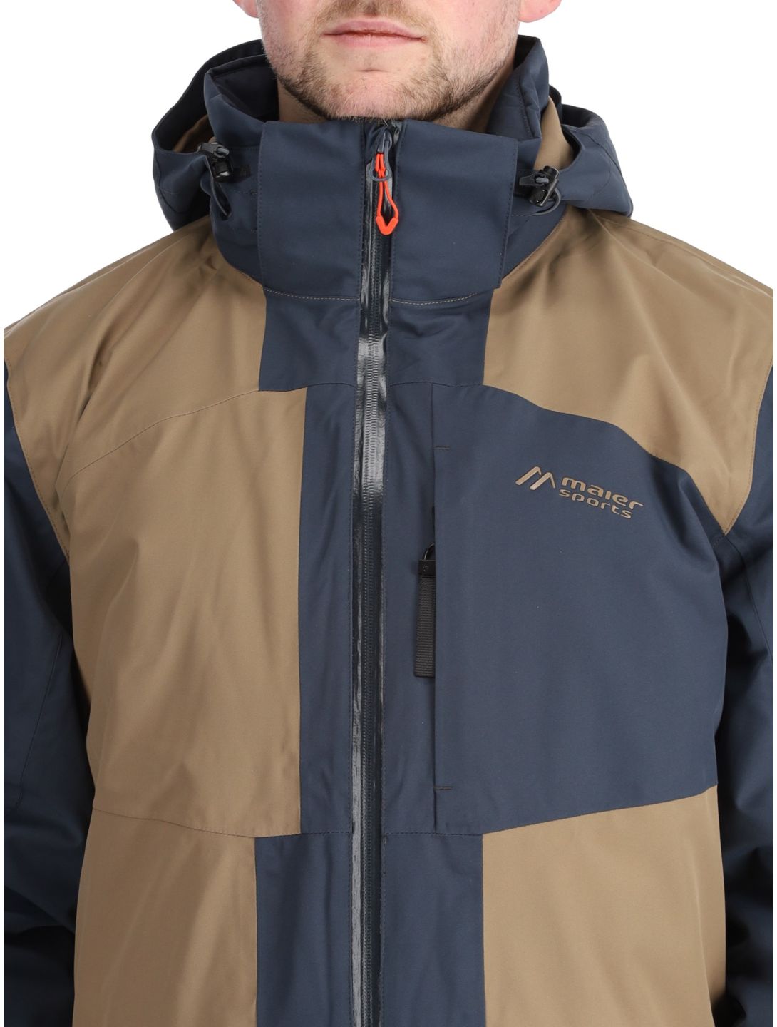 Maier Sports, Bukovel chaqueta de esquí hombres Graphite / Fawn gris, marrón 