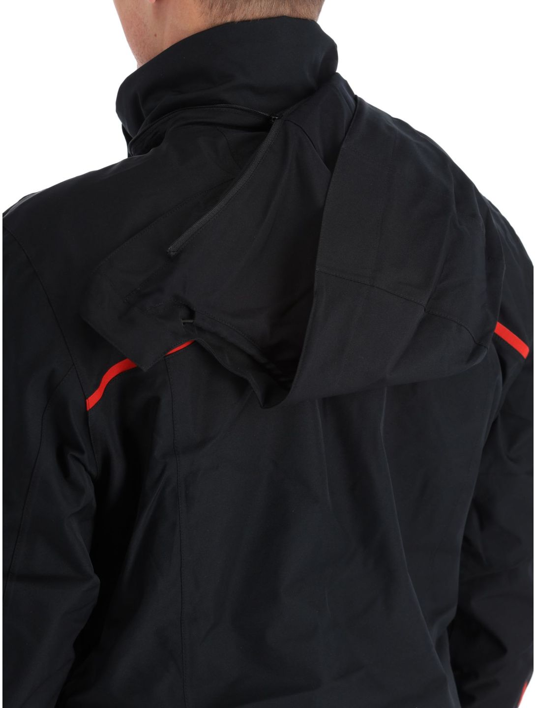 Maier Sports, Isidro chaqueta de esquí hombres Black / Salsa negro, rojo 