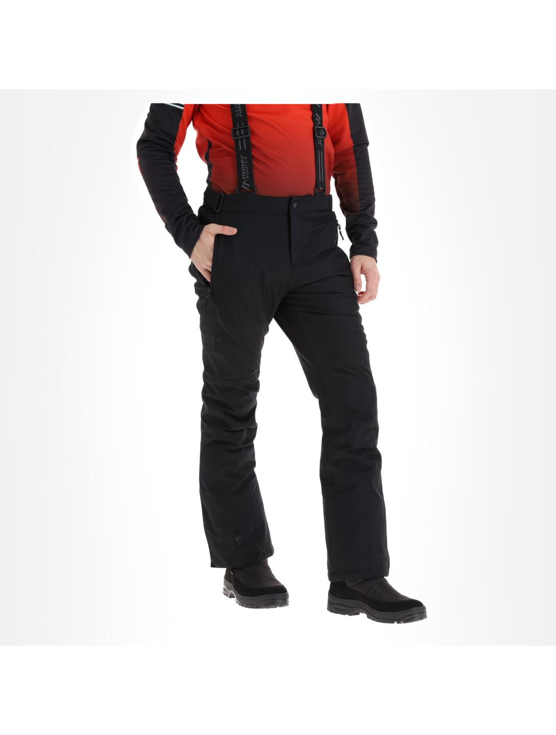 Maier Sports, Joscha Slim pantalones de esquí hombres negro 