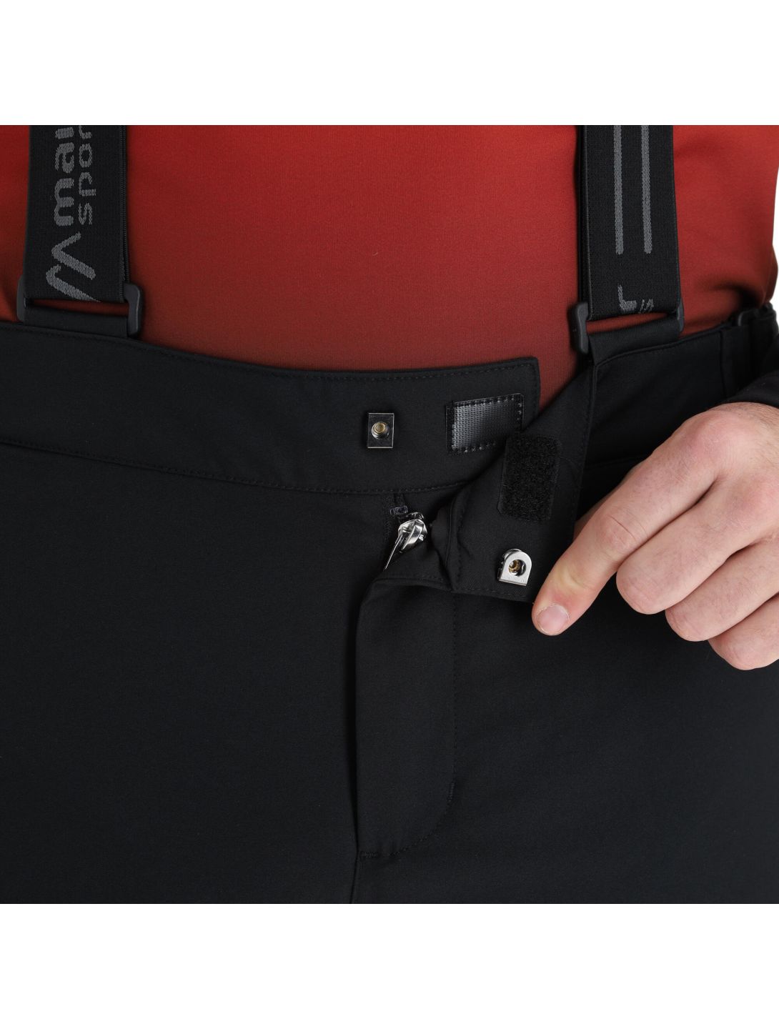 Maier Sports, Joscha Slim pantalones de esquí hombres negro 