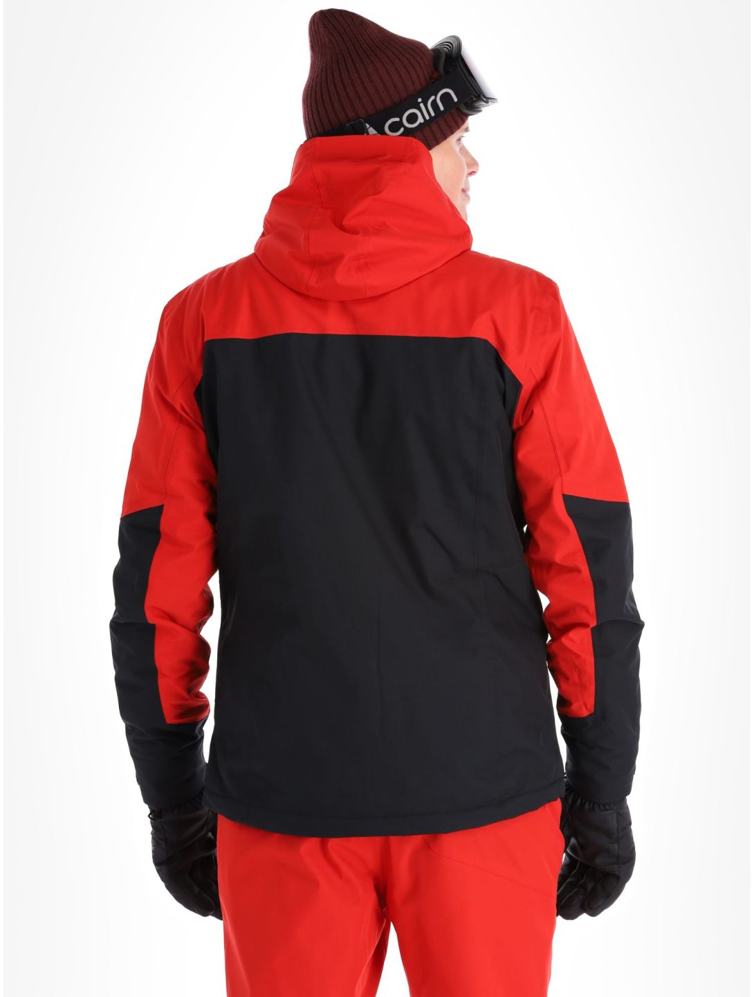 Maier Sports, Pajares chaqueta de esquí hombres Black / Salsa negro, rojo 