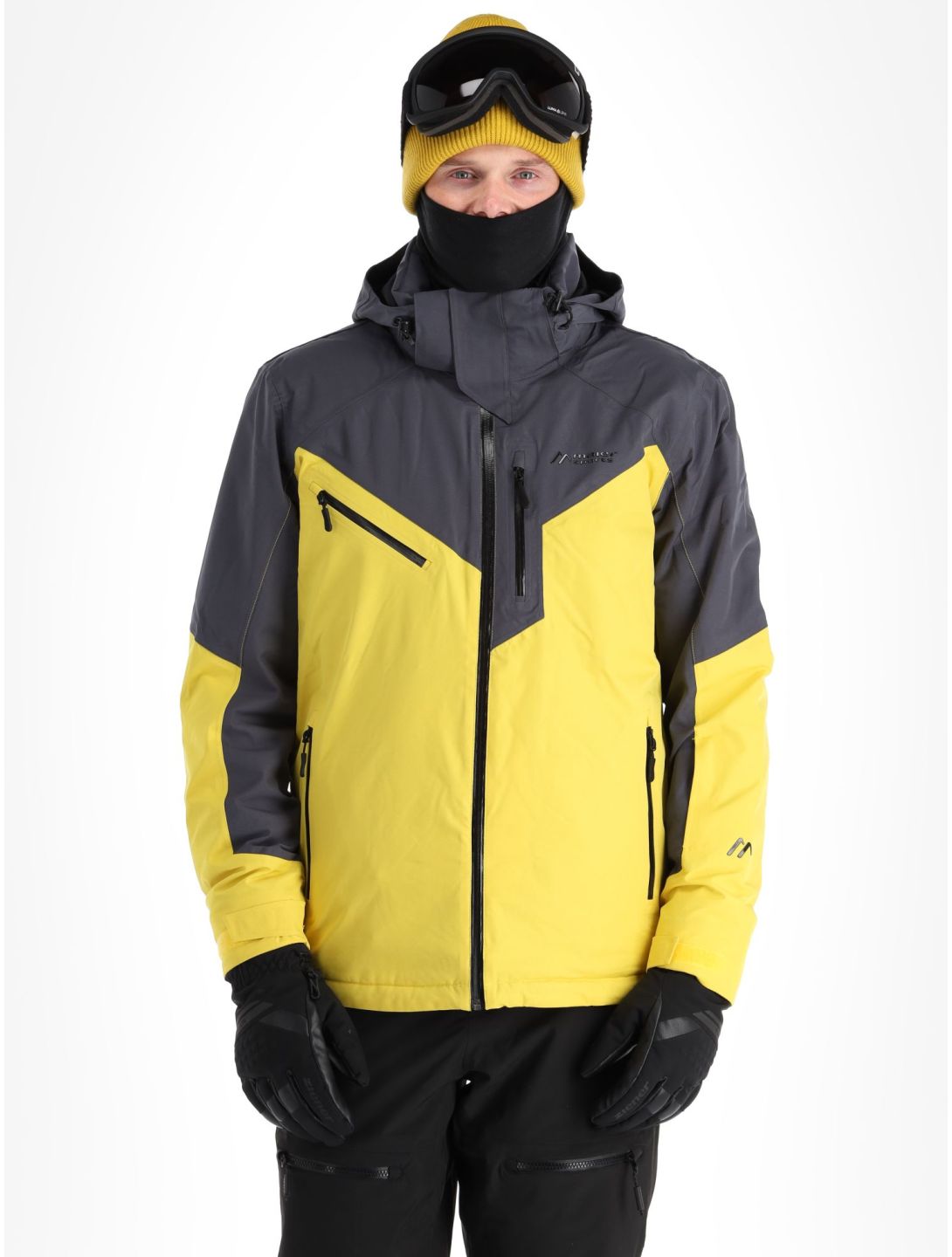 Maier Sports, Pajares chaqueta de esquí hombres Byzantin / Graphite amarillo, gris 