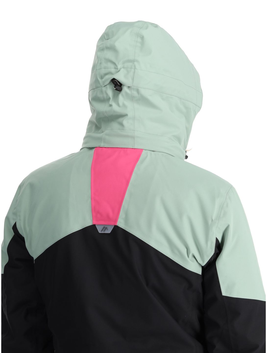 Maier Sports, Vidra chaqueta de esquí mujeres Black / Luscious Moss / Pink Flambé negro, rosa, verde 